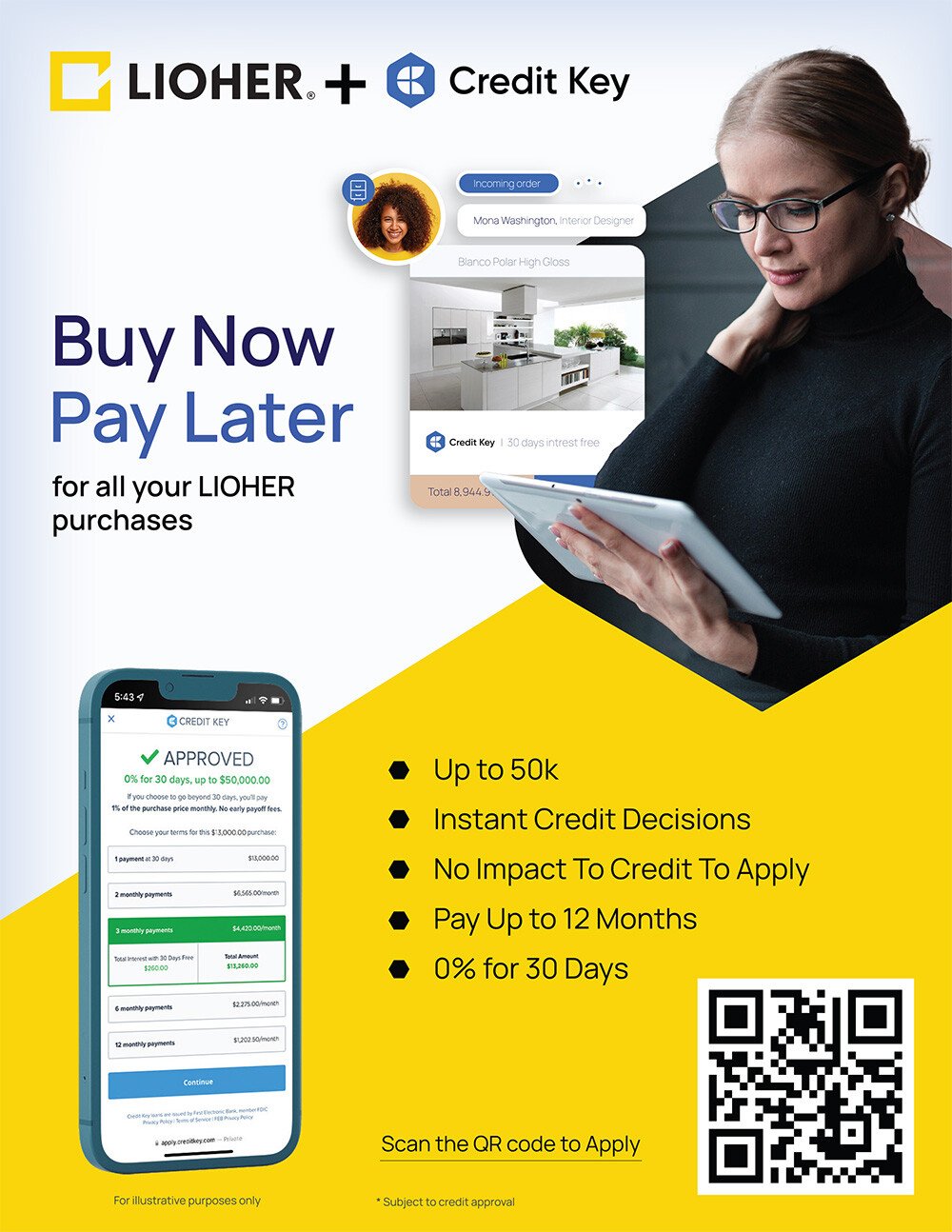 Lioher creditkey-new NEW! Financing Options  