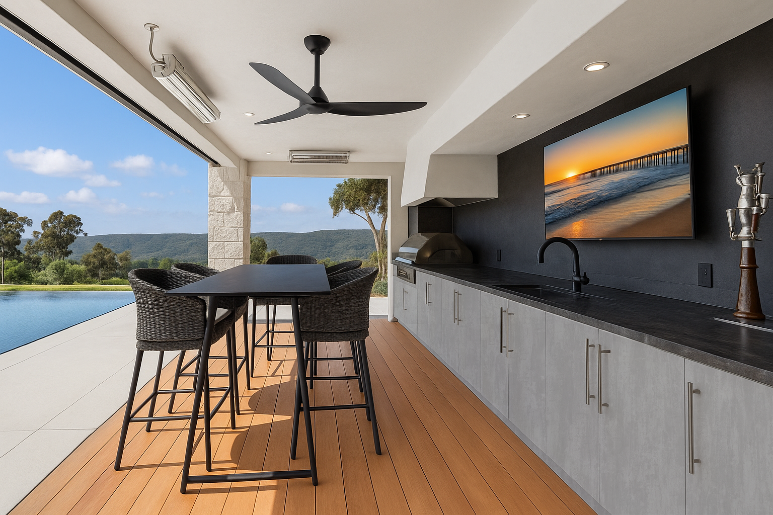 Lioher OK-Brushed-COncrete-1 Outdoor Kitchens  